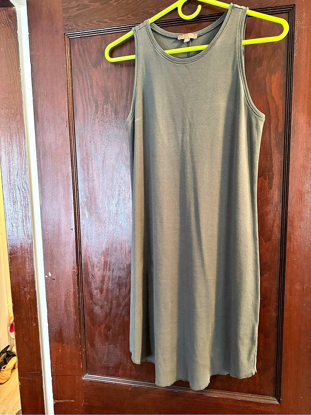 Lilla P Maxi Tank Dress in Green Size Medium Like New